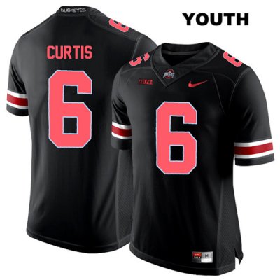 Youth NCAA Ohio State Buckeyes Kory Curtis #6 College Stitched Authentic Nike Red Number Black Football Jersey QR20W15JB